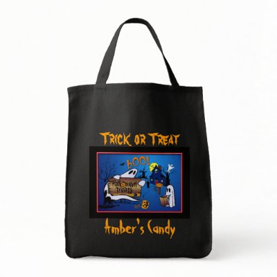 Personalized Halloween Candy Bag by SquirrelHugger