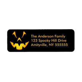 Personalized Halloween Smile Return Address Labels