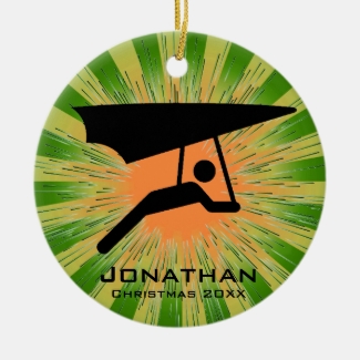 Personalized Hang Gliding Ornament