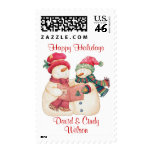 Personalized Happy Holidays stamps