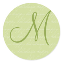 Personalized Happy Holidays Sticker - Customized