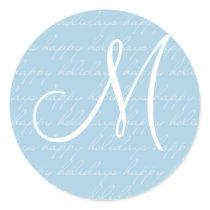 Personalized Happy Holidays Sticker - Customized