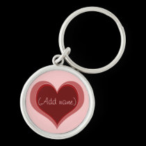 Personalized Heart Keychain