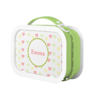 Personalized {heart} Lunch box
