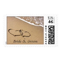 Personalized Hearts in Sand stamps