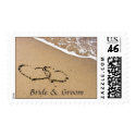 Personalized Hearts in Sand stamps by PMCustomWeddings Personalized Hearts in Sand stamps