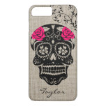 Personalized Hipster Sugar Skull iPhone 7 Plus Case