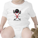 Personalized Hockey Baby Cartoon Tee Shirts