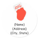 Personalized Holiday Address Labels-Stocking stickers