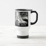 Personalized Holiday Candy Stripes Photo Mug mugs