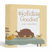Personalized Holiday Dinner Recipe Binder binders