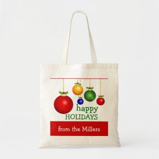 Personalized Holiday Gift Bag bag