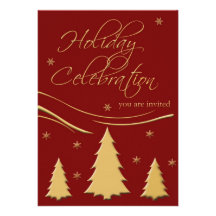 Personalized Holiday Open House Party Invitation