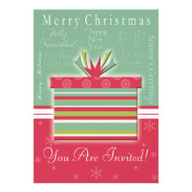 Personalized Holiday Open House Party Invitation