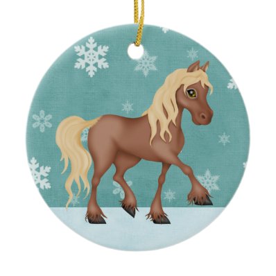 Personalized Horse Christmas Ornament