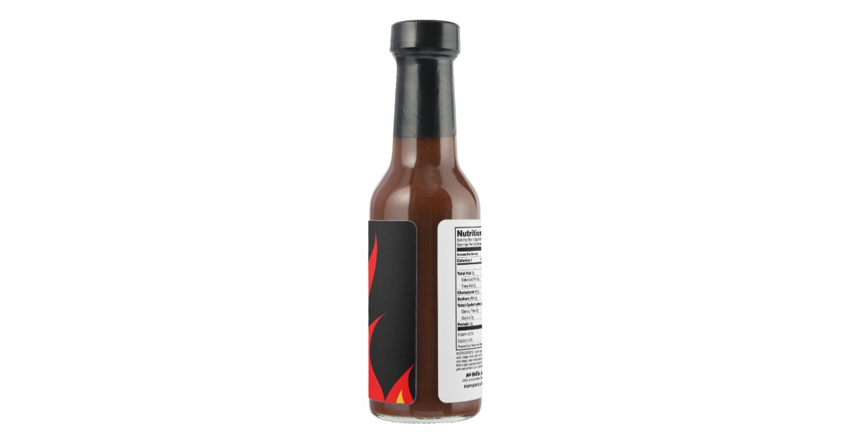 Personalized hot sauce bottles for BBQ and more Zazzle