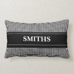 Personalized Houndstooth Lumbar Pillow pillows