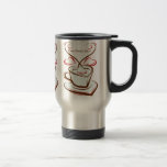 Personalized I Love coffee travel mug.
