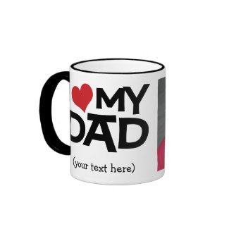 Personalized I Love My Dad Photo Mug mug