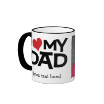 Personalized I Love My Dad Photo Mug