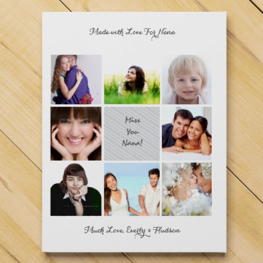 Personalized Instagram Photo Collage Calendar Chocolate Countdown