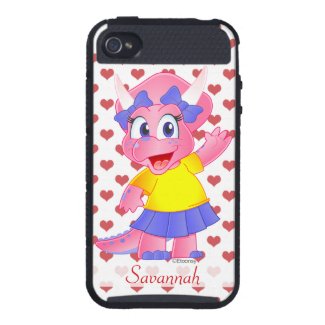 Personalized iPhone 4 Case (Savannah Dino)