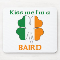 Personalized Irish Kiss Me I'm Baird Mouse Mat