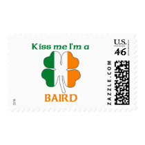 Personalized Irish Kiss Me I'm Baird Postage Stamps