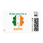 Personalized Irish Kiss Me I'm Barr Postage Stamp
