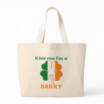 Personalized Irish Kiss Me I'm Barry Tote Bags