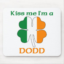 Personalized Irish Kiss Me I'm Dodd Mouse Mat