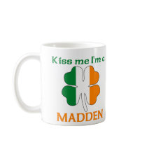 Personalized Irish Kiss Me I'm Madden mugs by KissMeTshirts Personalized Irish Kiss Me I'm Madden mugs