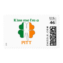 Personalized Irish Kiss Me I'm Pitt Postage Stamps
