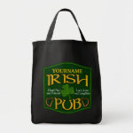 Personalized Irish Pub Sign Canvas Bags Personalized Irish Pub Sign Canvas Bags