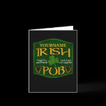 Personalized Irish Pub Sign Greeting Cards