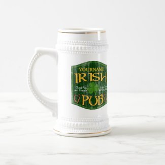 Personalized Irish Pub Sign Coffee Mug