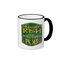 Personalized Irish Pub Sign Coffee Mugs
