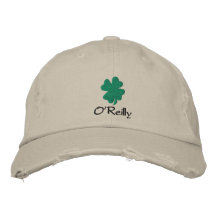 Personalized Irish Shamrock Hat, Baseball Cap