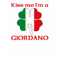 Personalized Italian Kiss Me I'm Giordano t-shirts