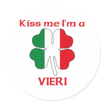 Personalized Italian Kiss Me I'm Vieri stickers