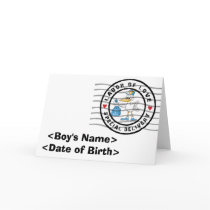 Personalized It's A Baby Boy Announcement Cards by Personalized_Newborn Personalized It's A Baby Boy Announcement Cards