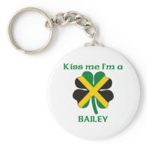 Personalized Jamaican Kiss Me I'm Bailey Key Chains