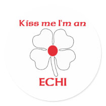 Personalized Japanese Kiss Me I'm Echi stickers