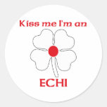 Personalized Japanese Kiss Me I'm Echi Sticker