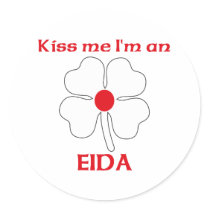 Personalized Japanese Kiss Me I'm Eida stickers