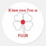 Personalized Japanese Kiss Me I'm Fujii Sticker