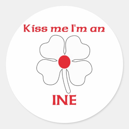 Personalized Japanese Kiss Me I'm Ine Stickers