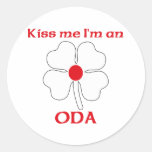 Personalized Japanese Kiss Me I'm Oda Sticker