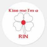 Personalized Japanese Kiss Me I'm Rin Sticker