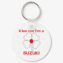 Personalized Japanese Kiss Me I'm Suzuki keychains by KissMeTshirts Personalized Japanese Kiss Me I'm Suzuki keychains